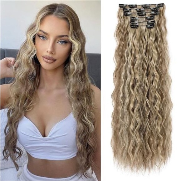 6PCS Clip In Hair Extensions 24